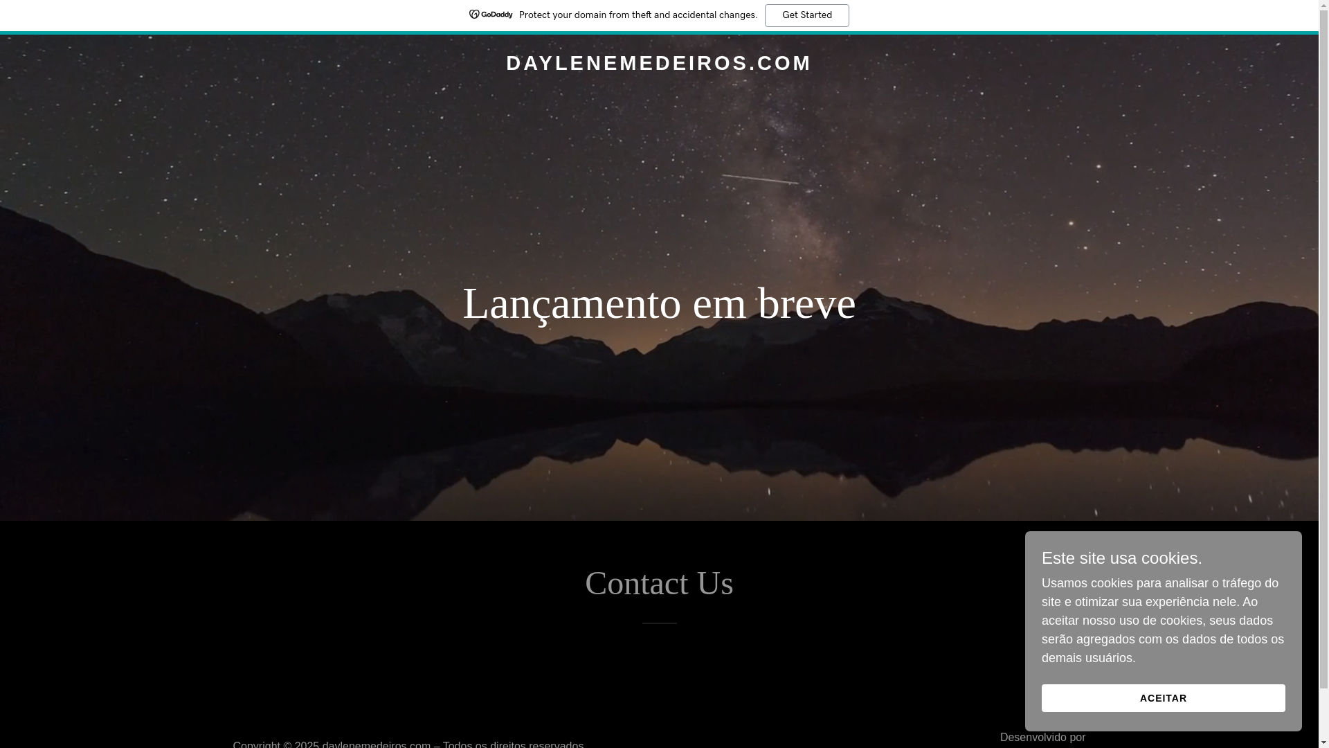website screenshot of https://daylenemedeiros.com/