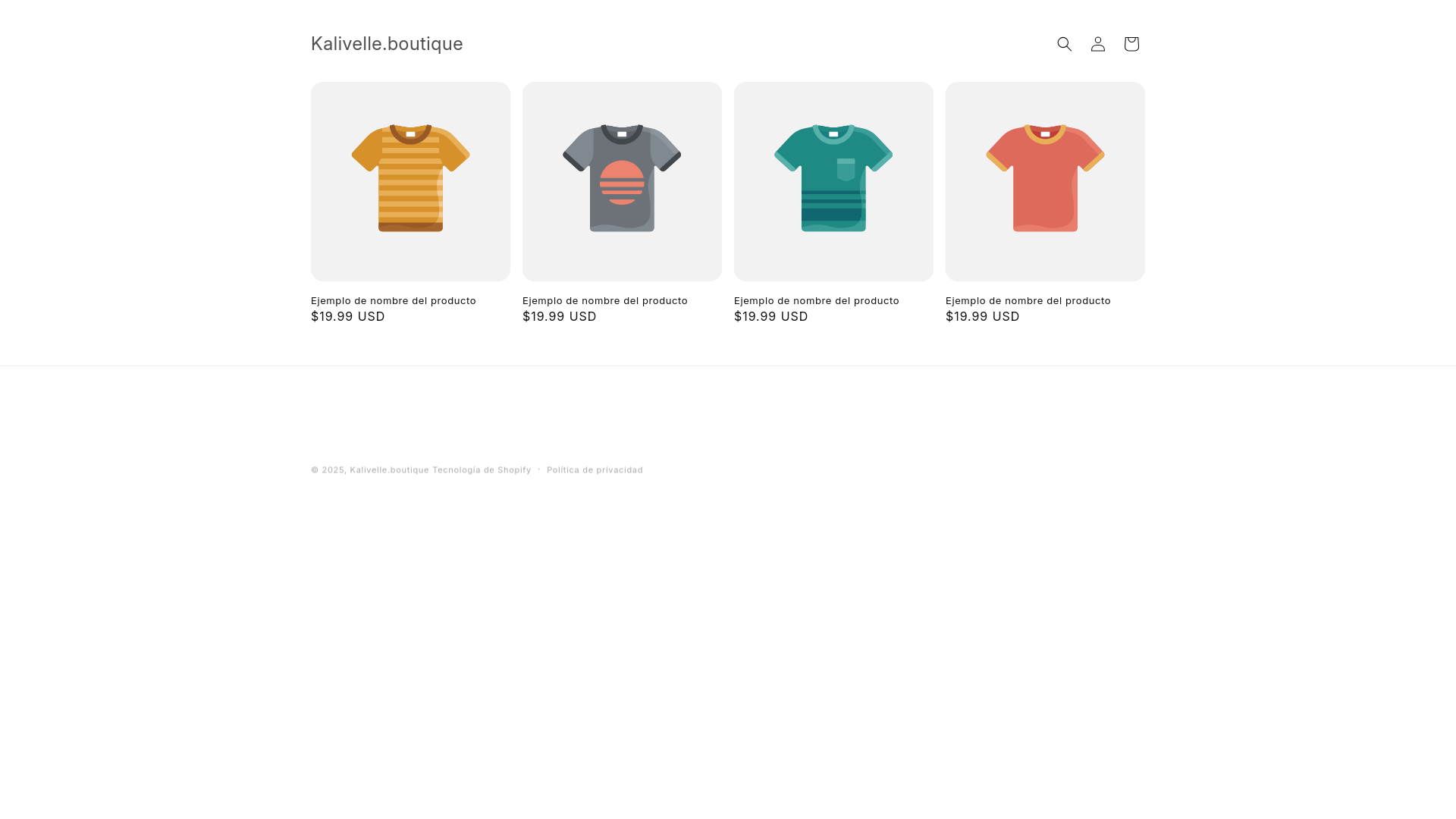 website screenshot of https://kalivelle.boutique/