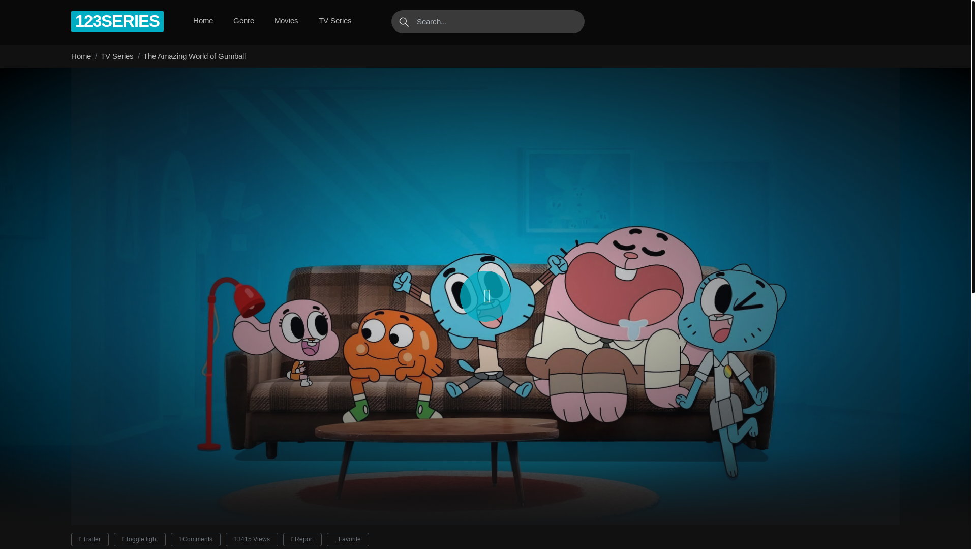 website screenshot of https://123-series.online/the-amazing-world-of-gumball/