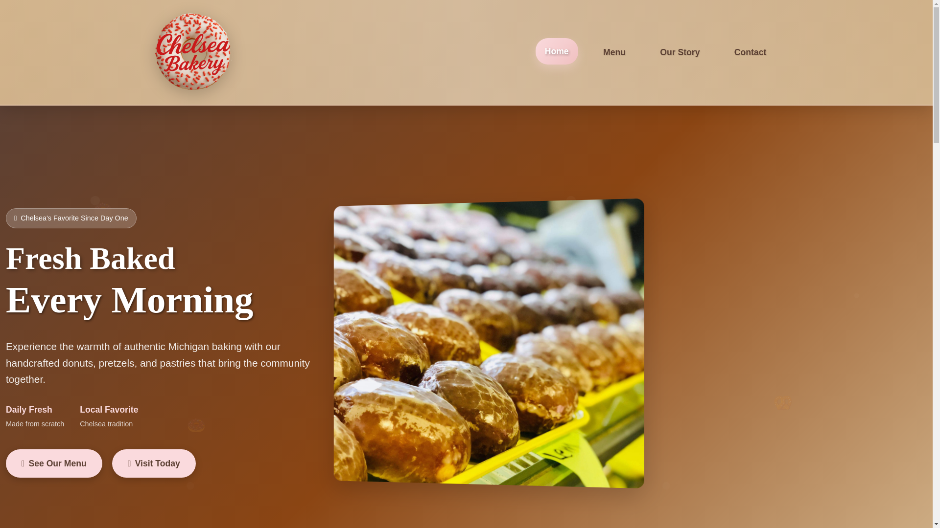 website screenshot of https://chelseabakerymi.com/