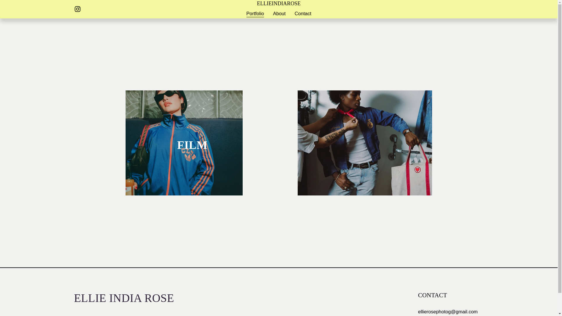 website screenshot of https://elliecarty.com/