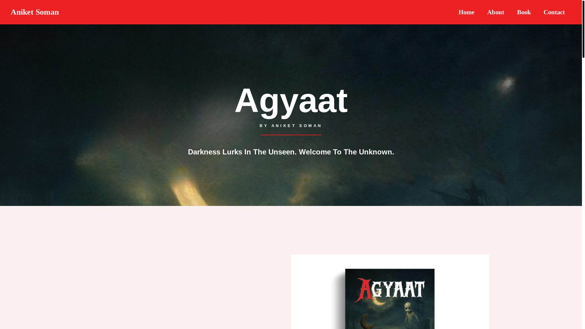 website screenshot of https://agyaatthebook.co.in/