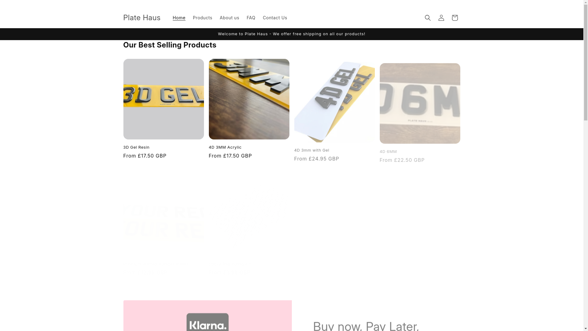 website screenshot of https://plate-haus.co.uk/