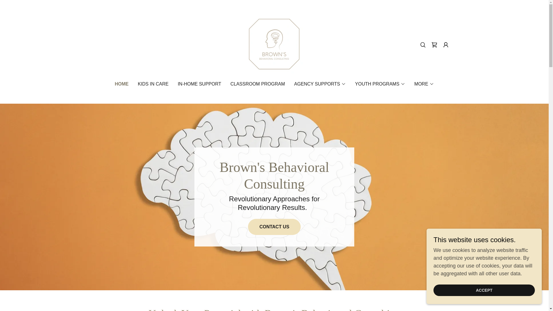 website screenshot of https://brownsbehavioralconsulting.org/