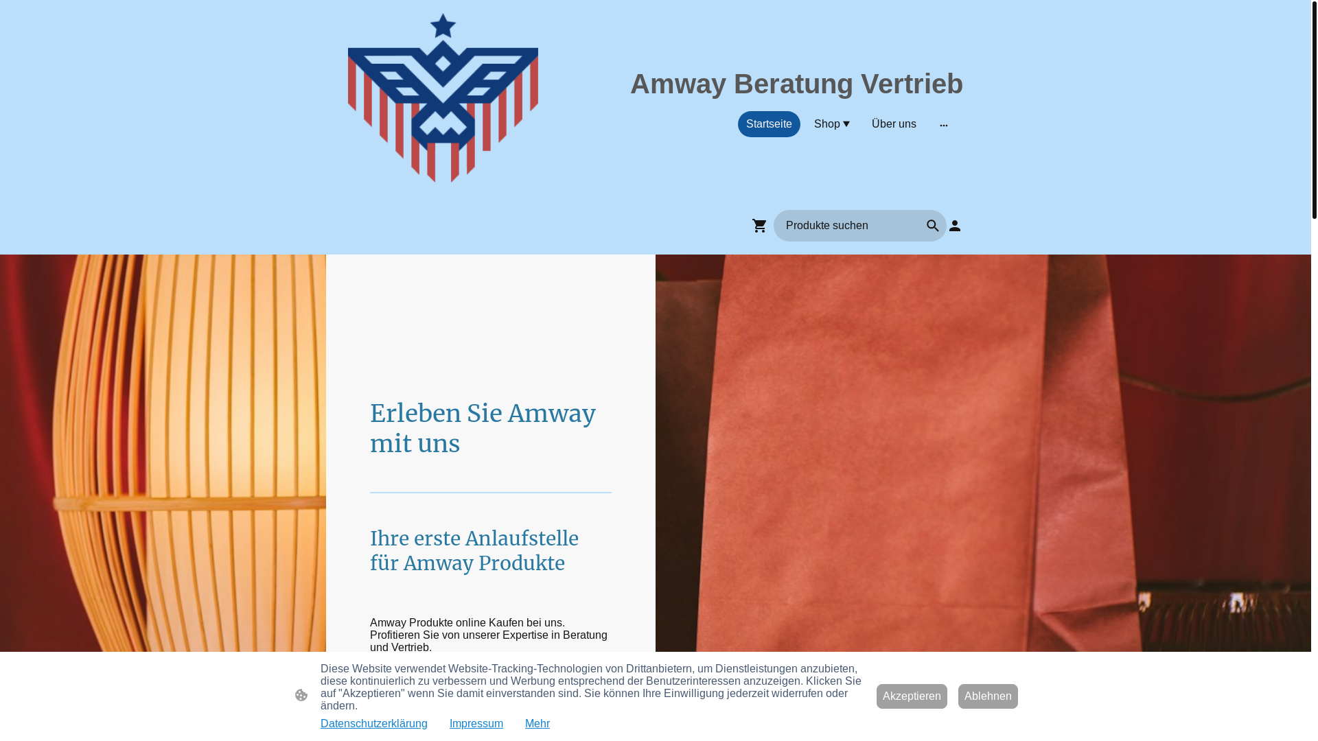 website screenshot of https://amway-beratung-vertrieb.de/