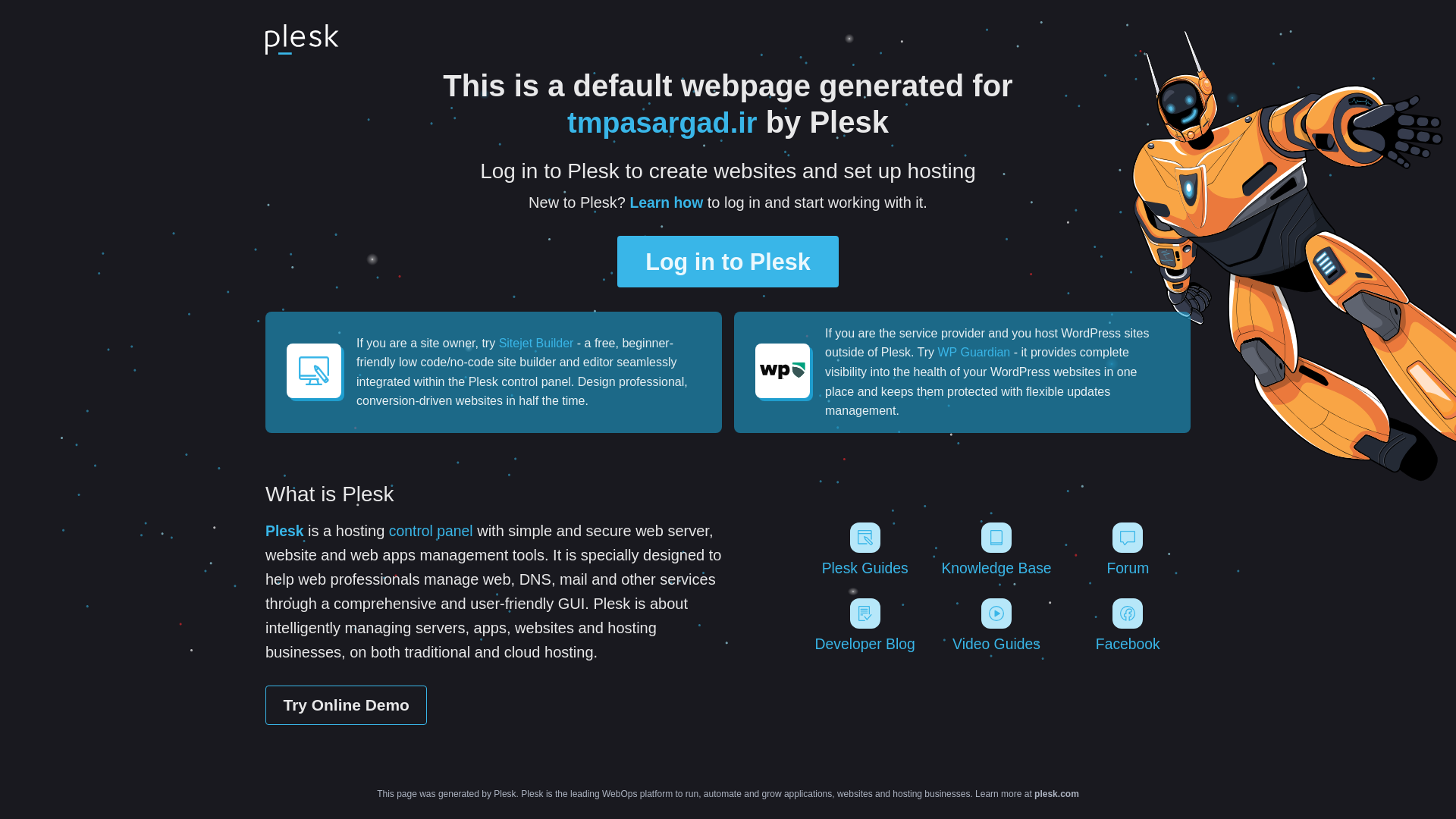 website screenshot of https://tmpasargad.ir/