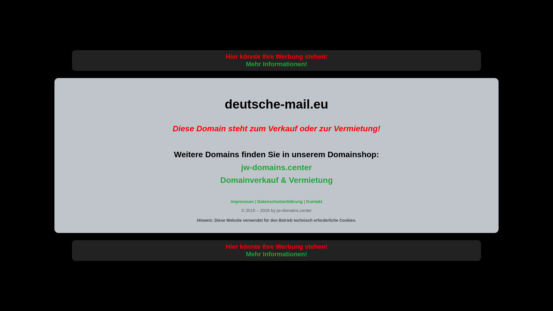 website screenshot of https://deutsche-mail.eu/