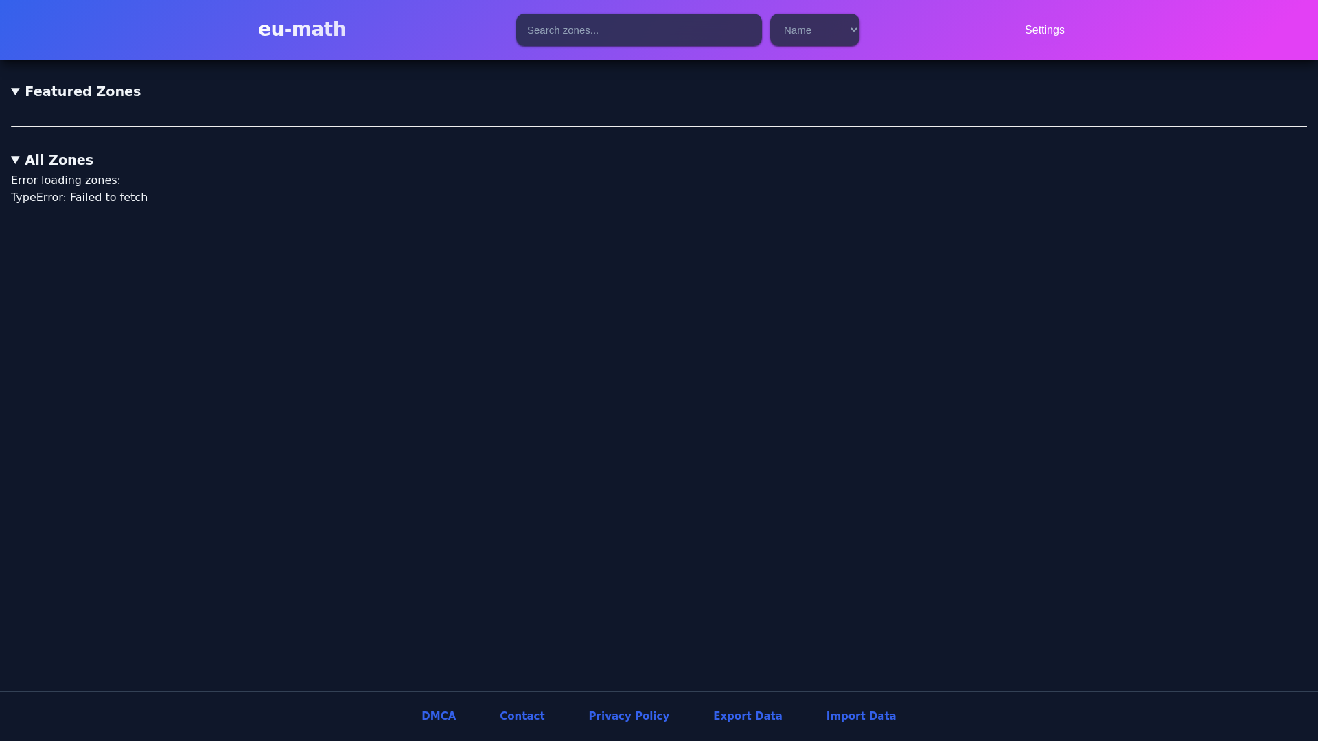 website screenshot of https://eu-math.pages.dev/