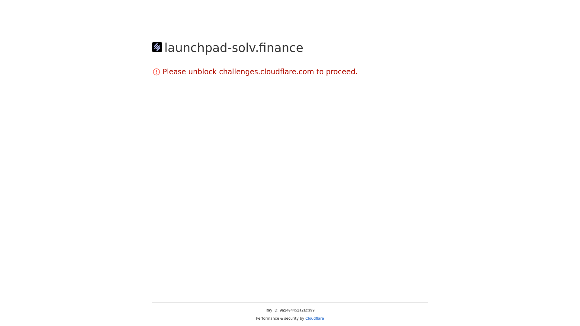 website screenshot of https://launchpad-solv.finance/