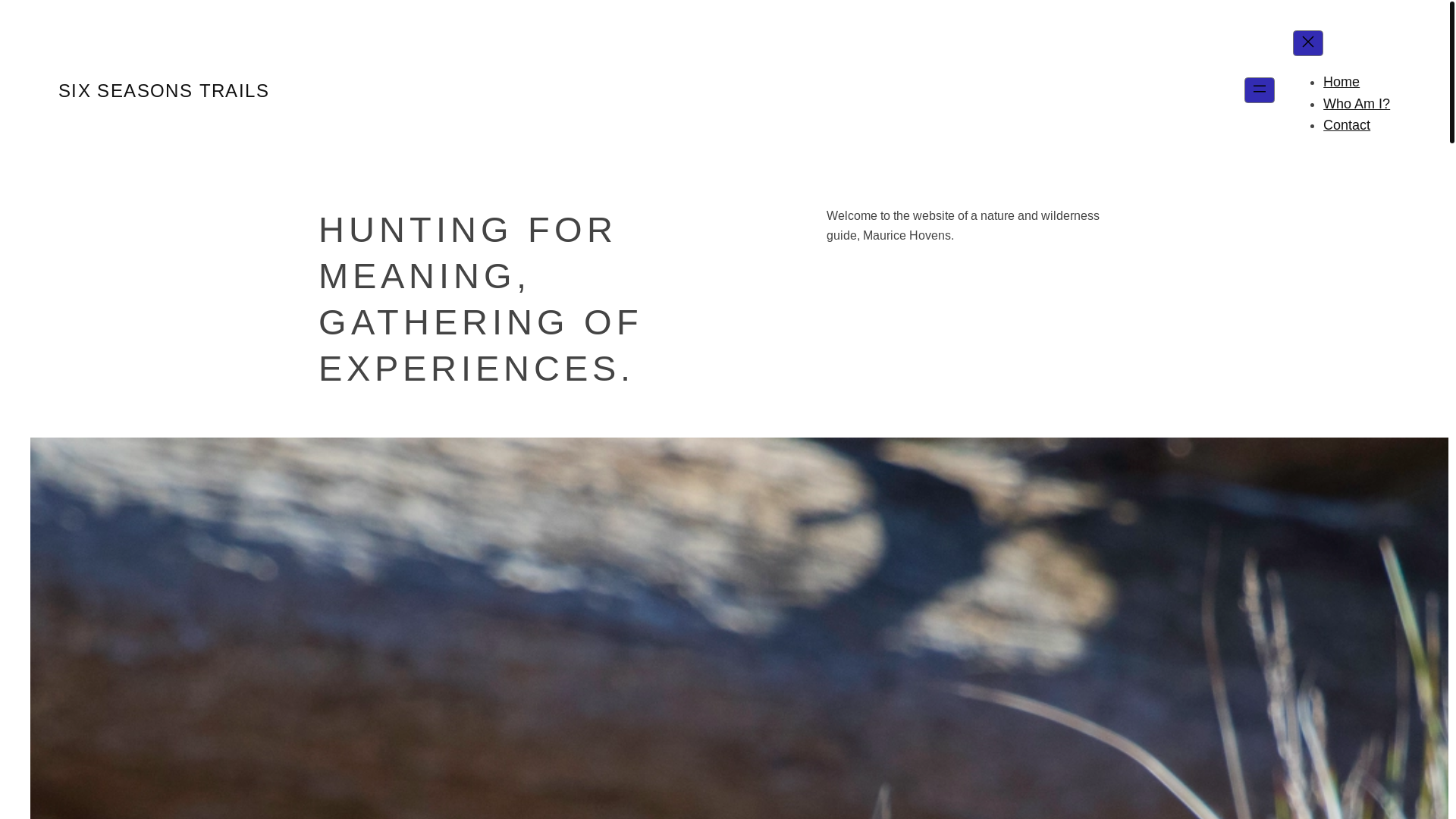 website screenshot of https://sixseasonsbirding.com/