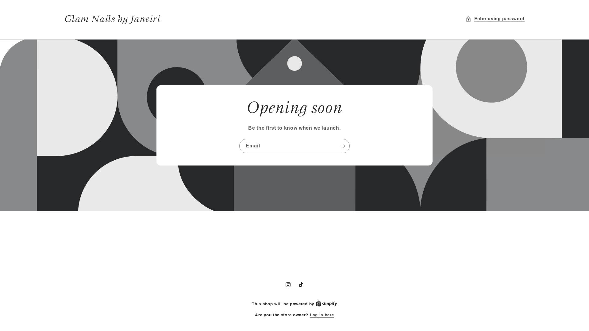 website screenshot of https://glamnailsbyjaneiri.com/