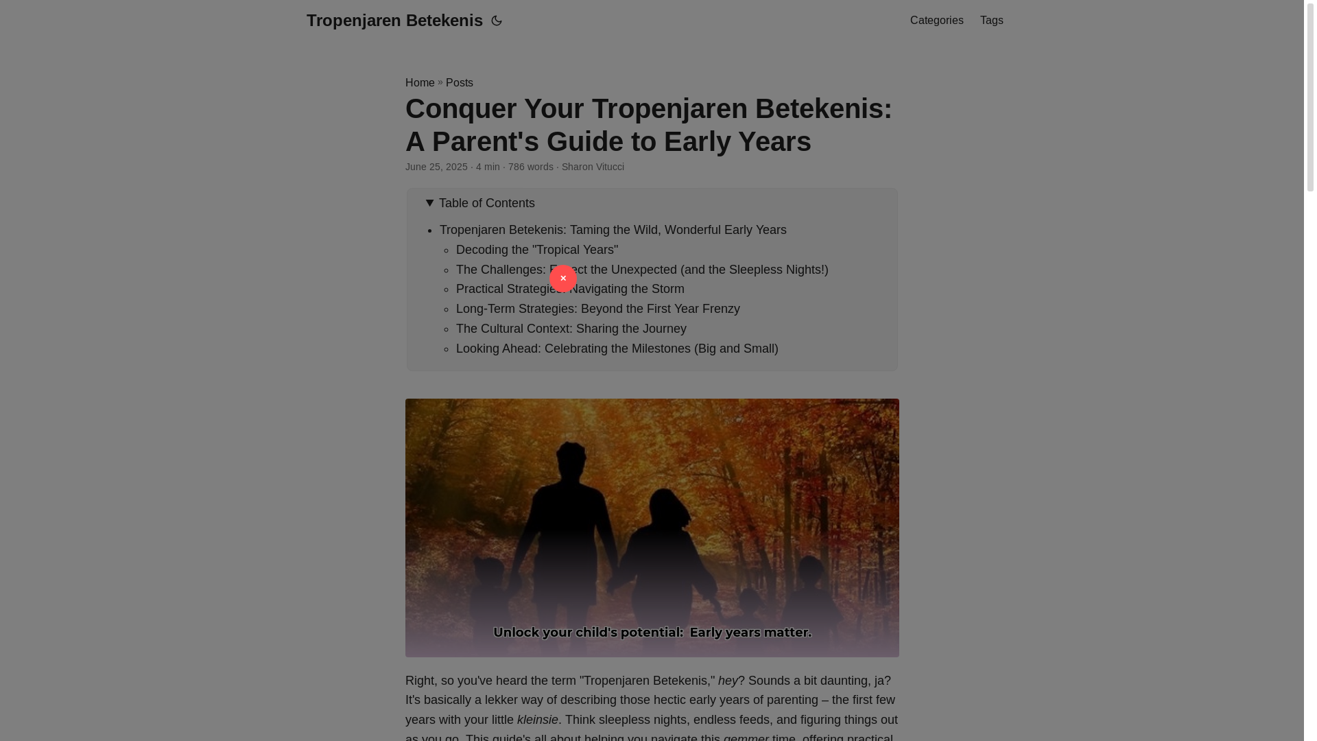website screenshot of https://tropenjaren-betekenis.pages.dev/