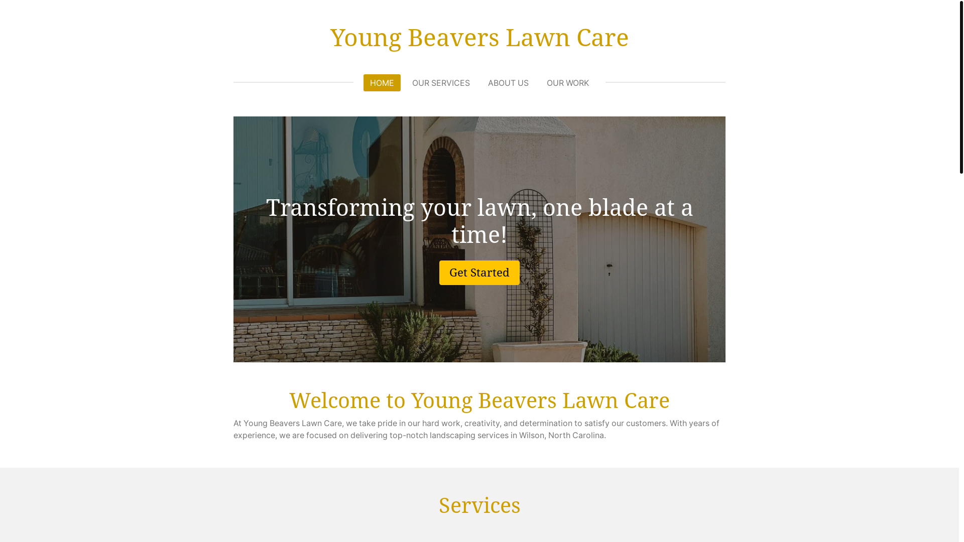website screenshot of https://young-beavers-lawn-care.com/