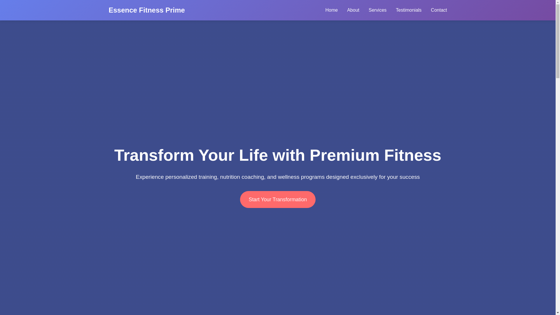 website screenshot of https://essencefitnessprime.club/