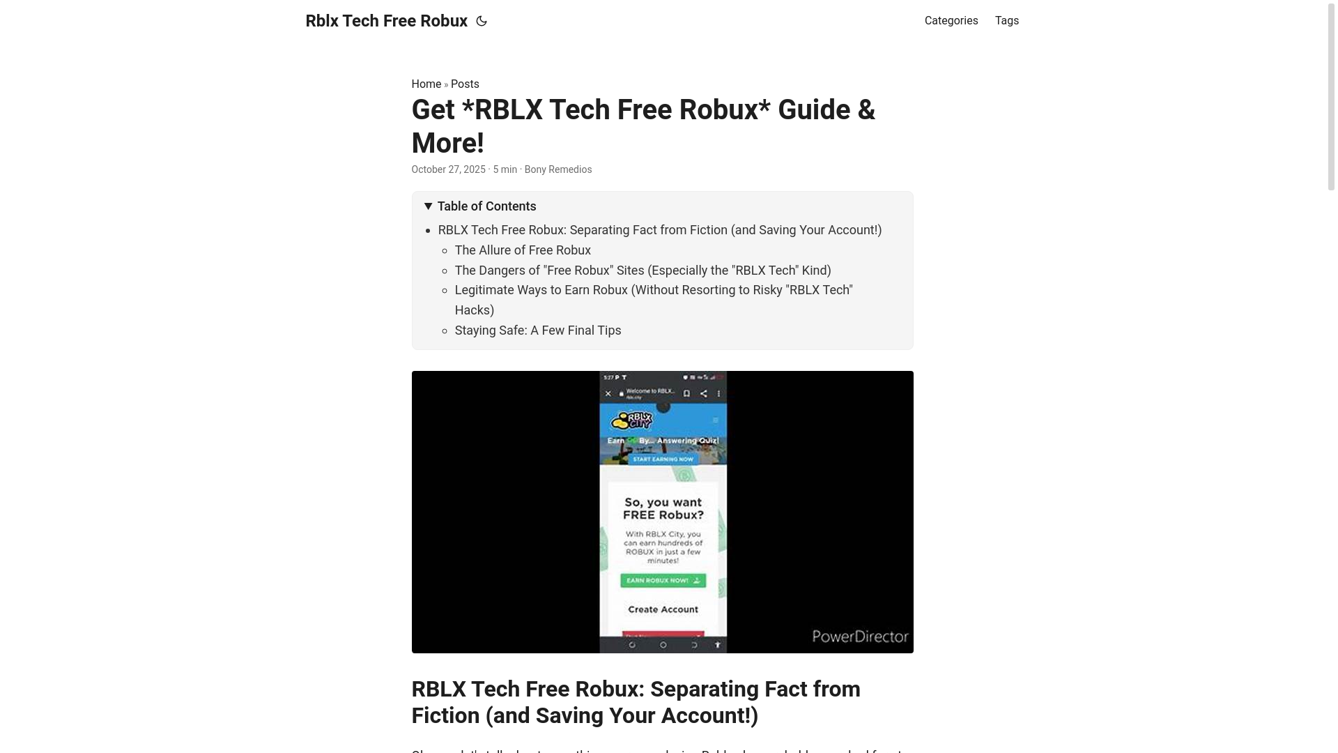 website screenshot of https://rblx-tech-free-robux.pages.dev/