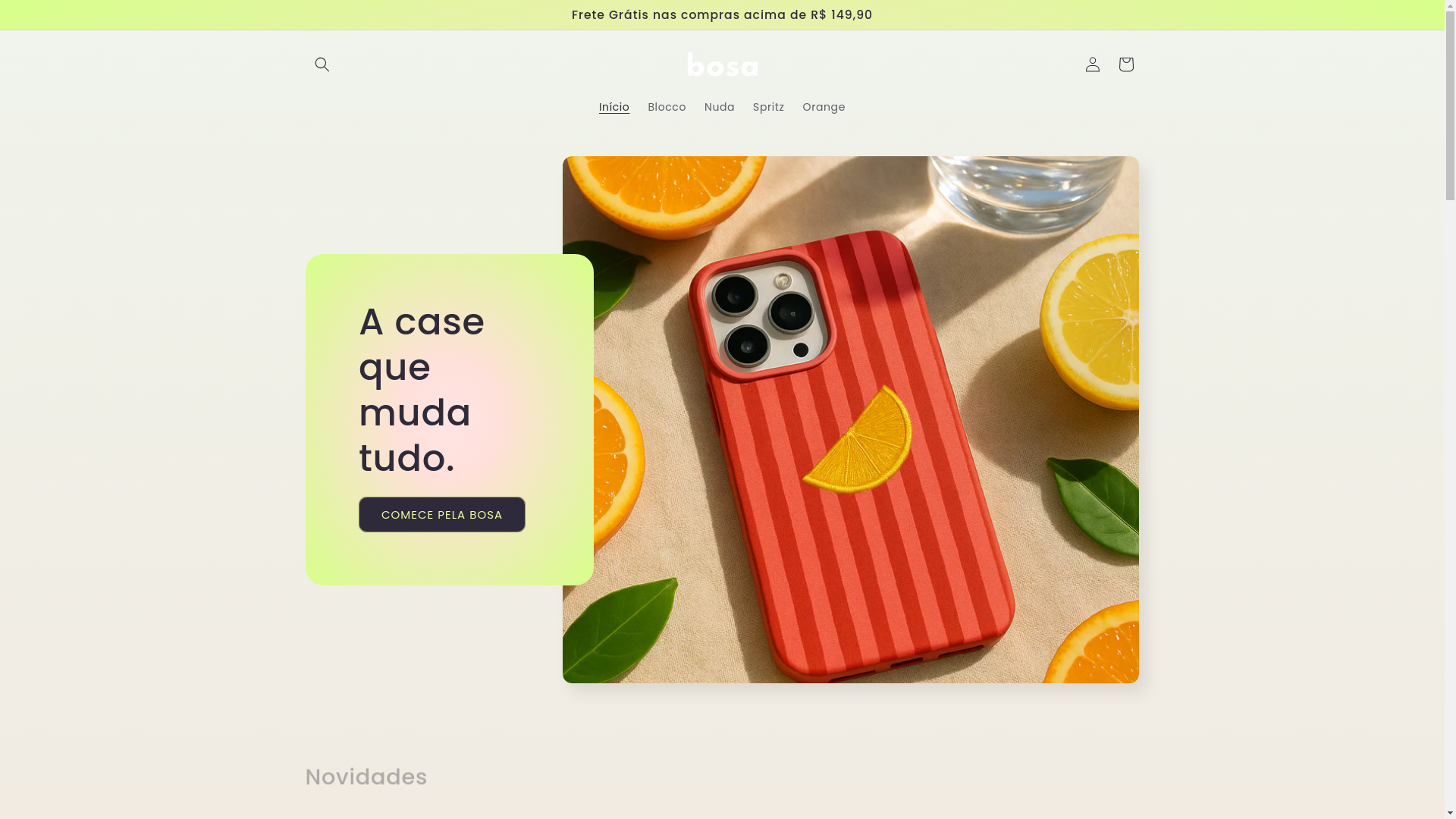 website screenshot of https://casethebosa.com.br/