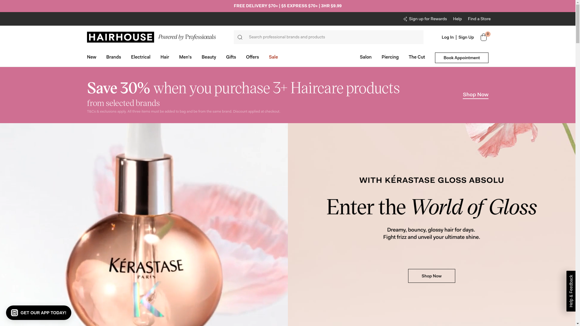 website screenshot of https://hairandbeautygroup.com.au/