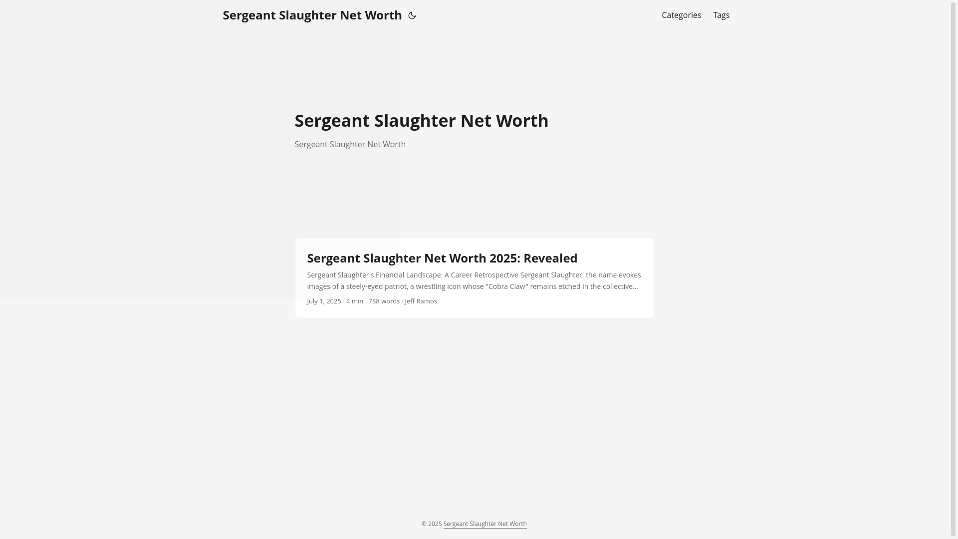website screenshot of https://sergeant-slaughter-net-worth20250706.pages.dev/