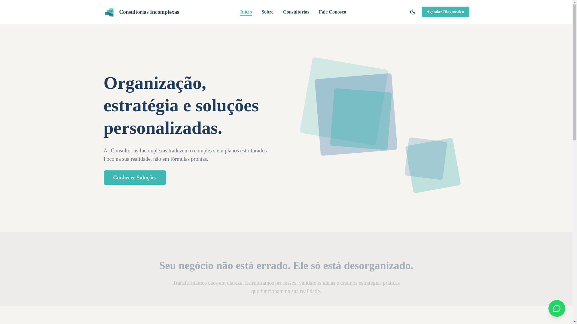 website screenshot of https://incomplexas.com.br/