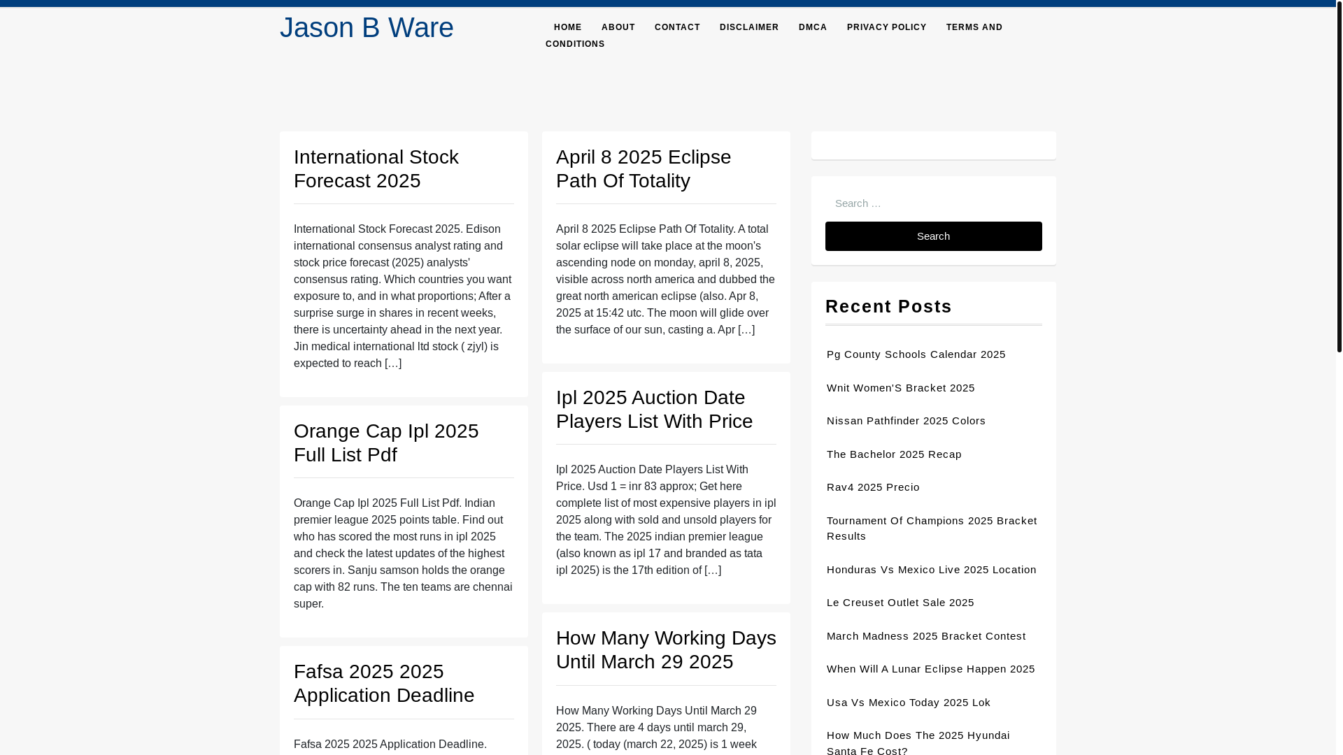 website screenshot of https://jasonbwarea.pages.dev/