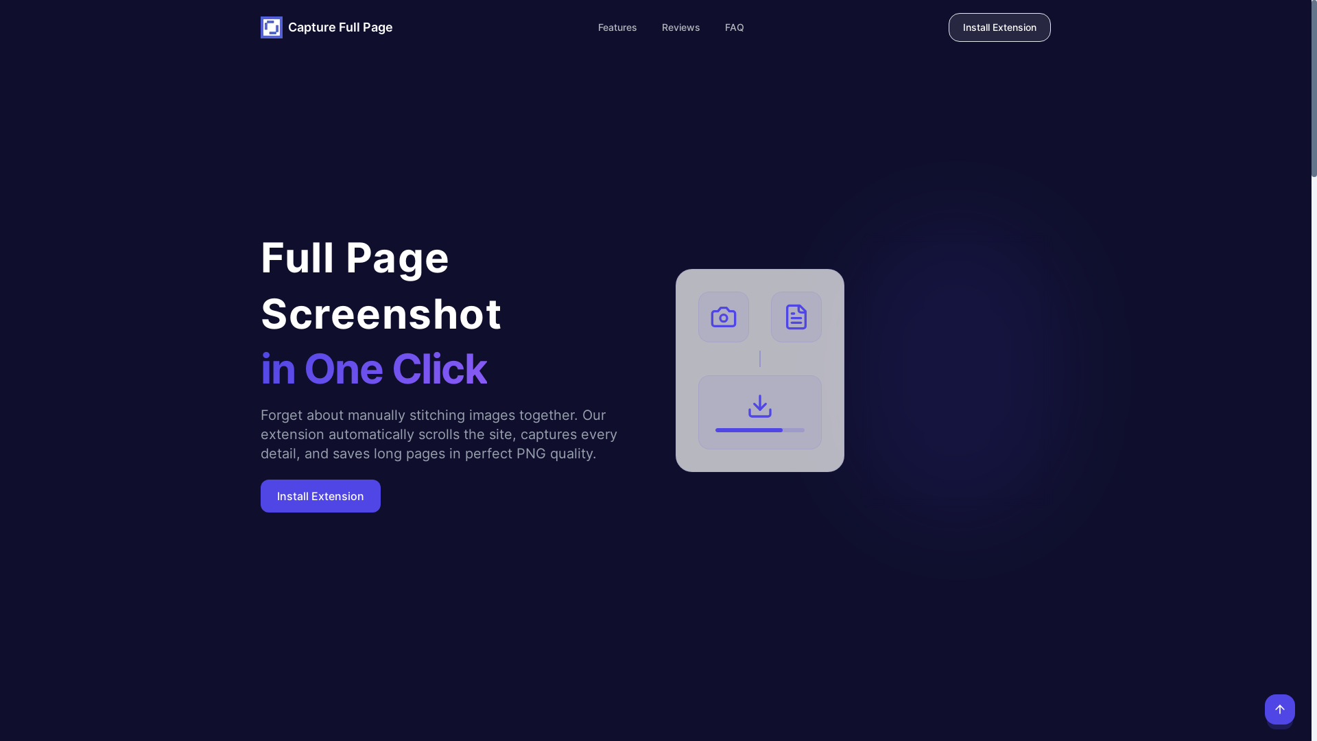 website screenshot of https://capture-full-page.com/