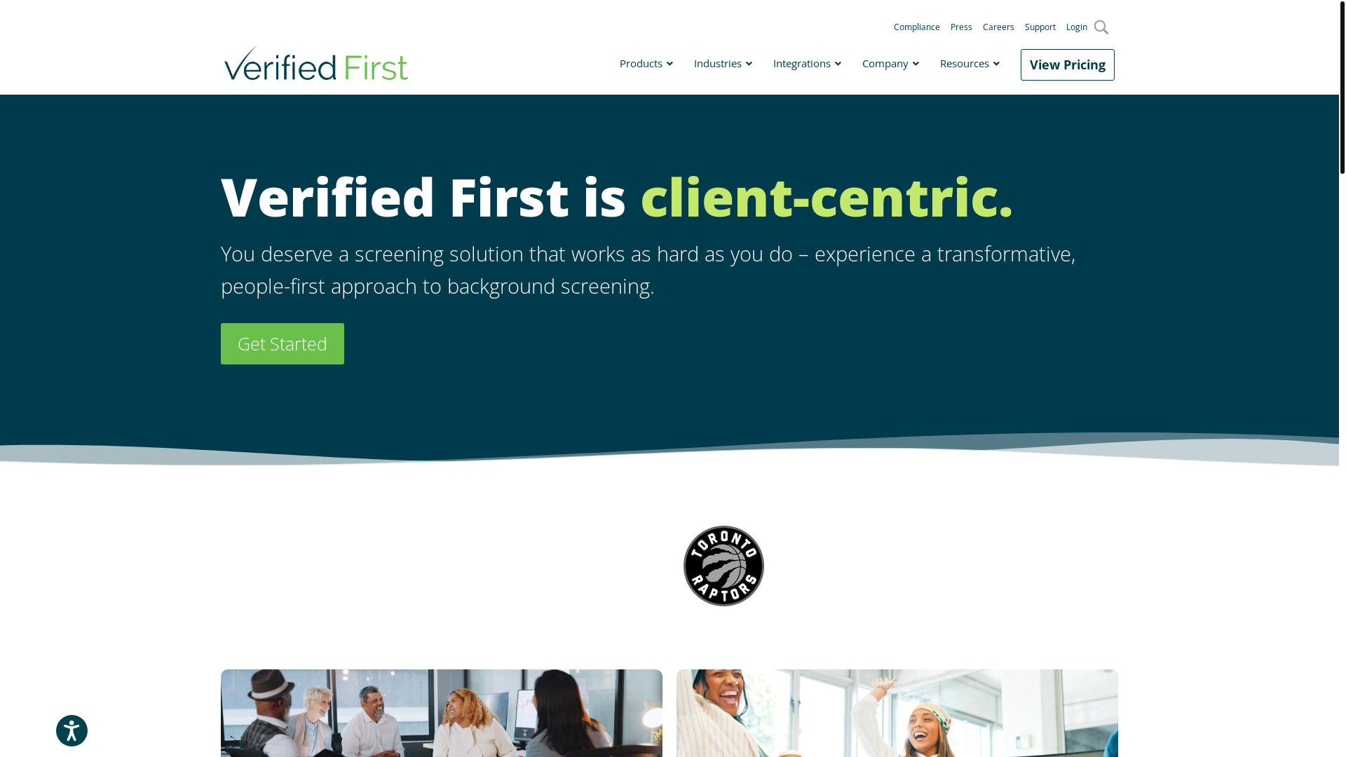 website screenshot of https://verifications@verifiedfirst.com/
