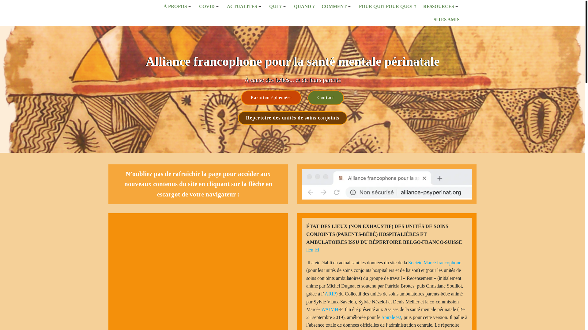 website screenshot of https://alliancepsyperinat.org/