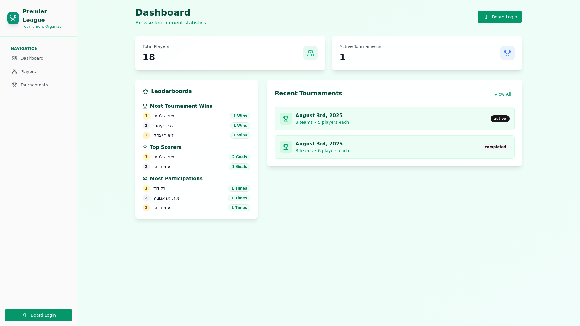 website screenshot of https://leaguegimel.com/