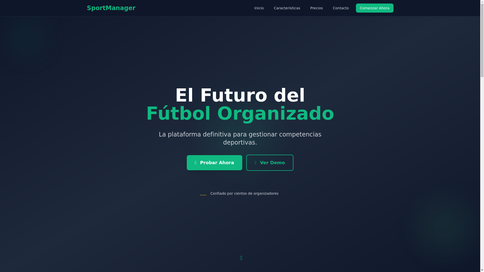 website screenshot of https://sport-manager.pages.dev/
