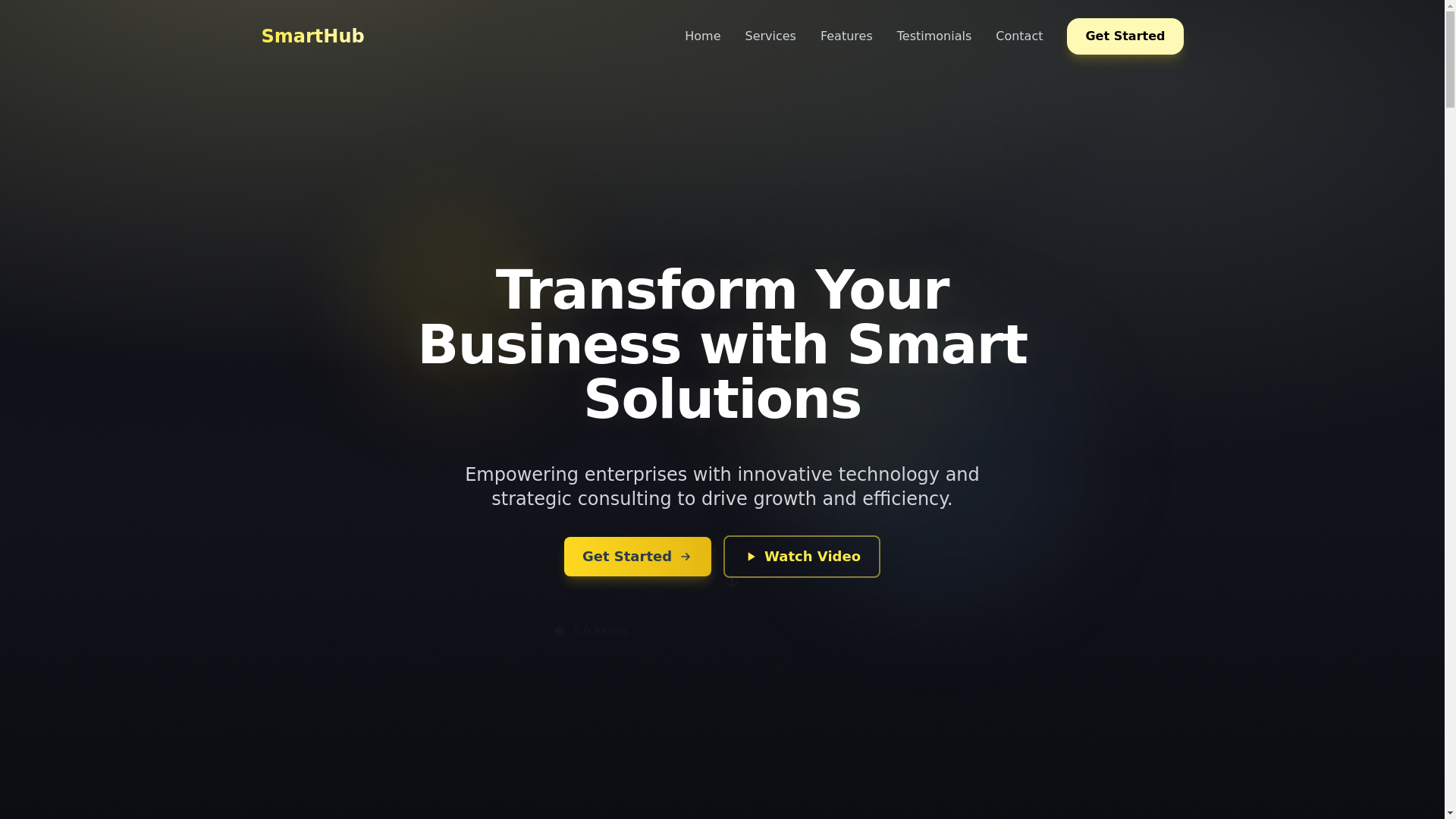 website screenshot of https://smarthub-landing-4tz.pages.dev/