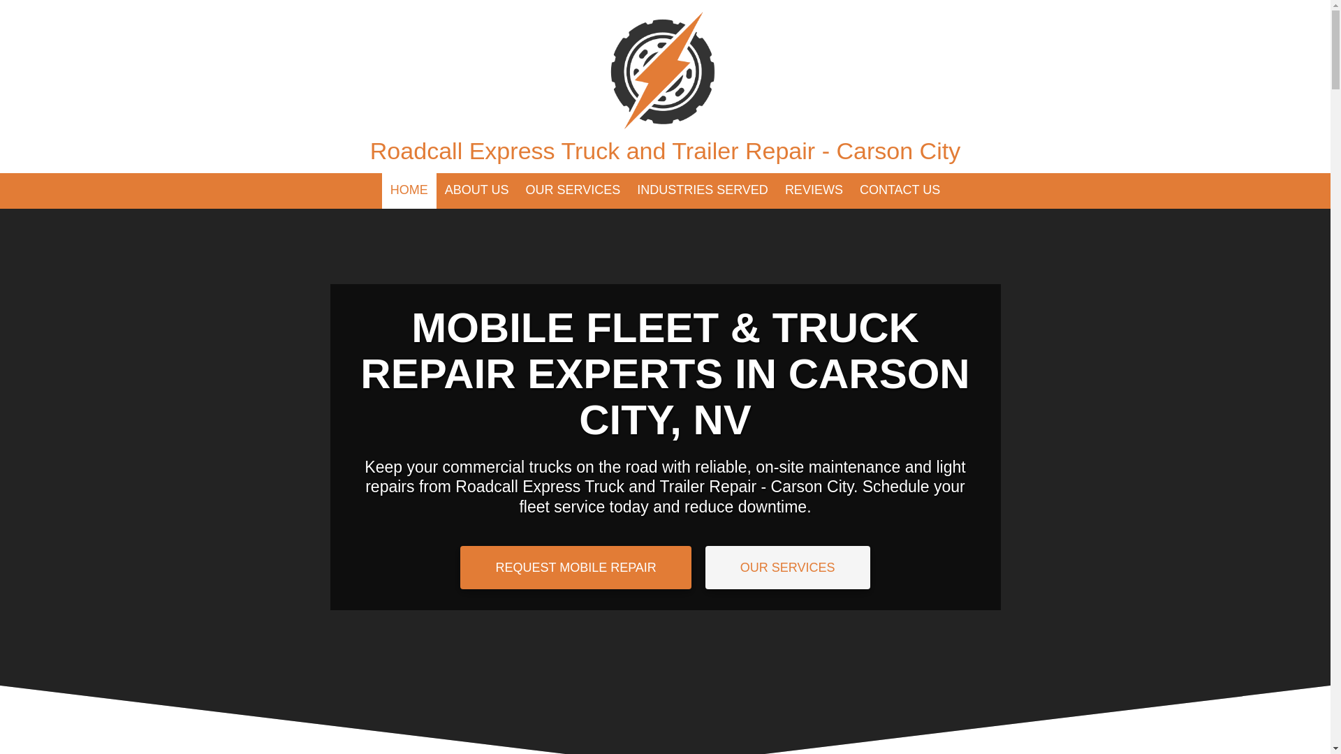 website screenshot of https://roadcallexpresscarson.com/