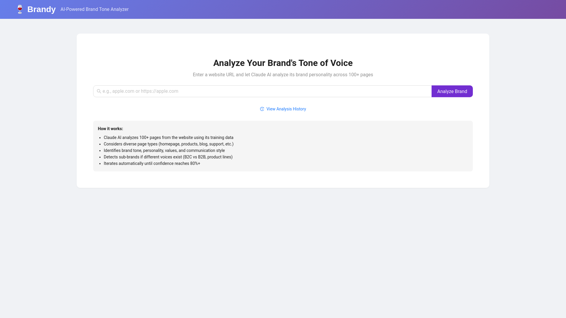website screenshot of https://brandy-frontend.pages.dev/