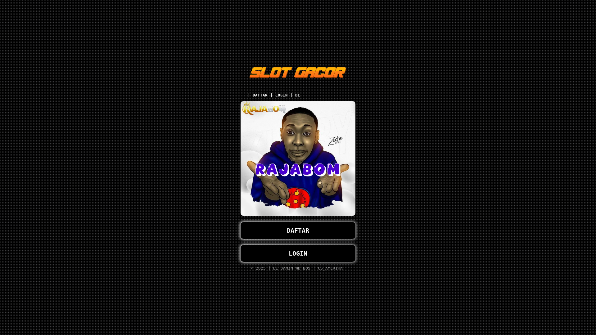 website screenshot of https://rajaboom.pages.dev/
