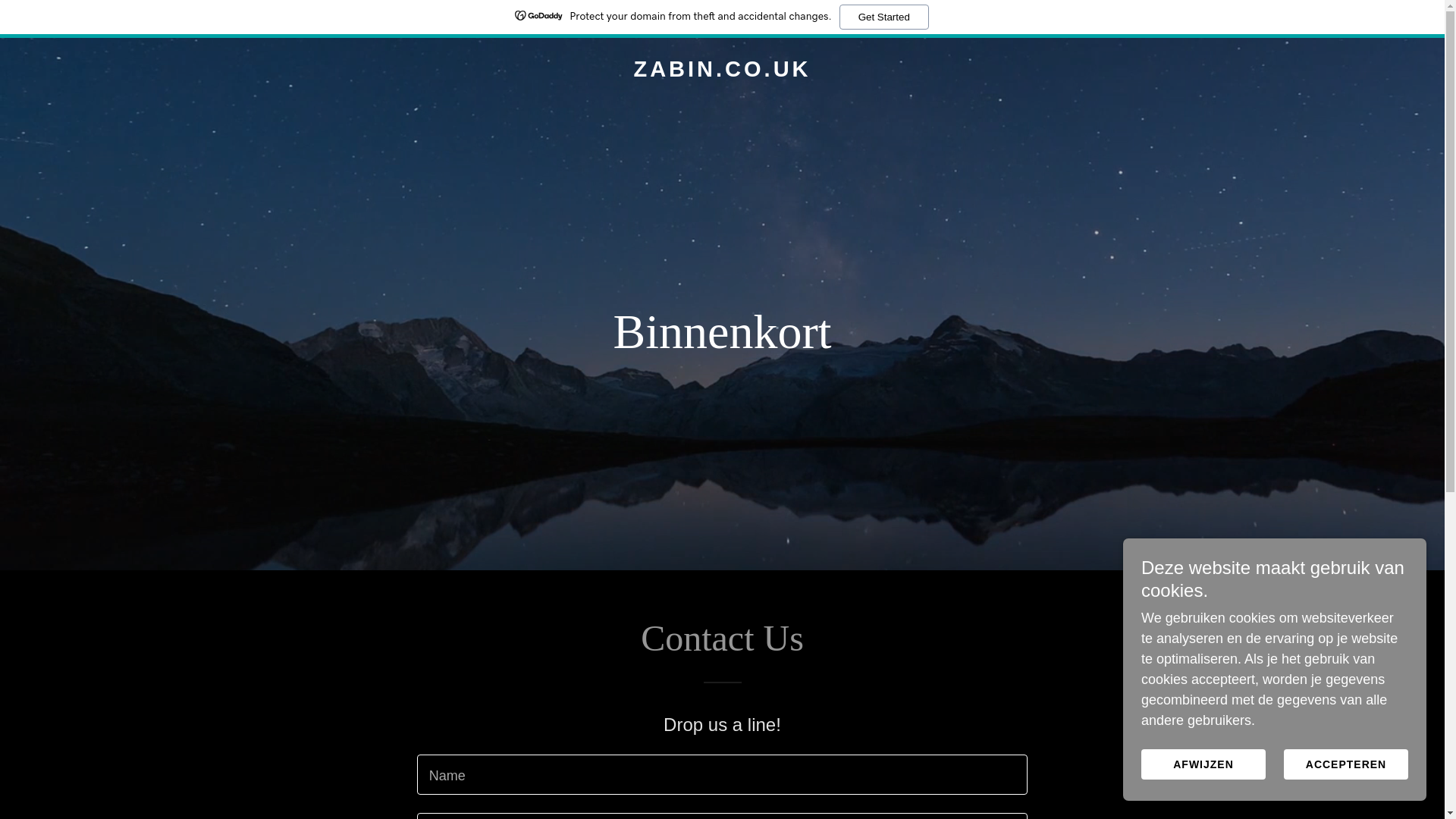 website screenshot of https://zabin.co.uk/