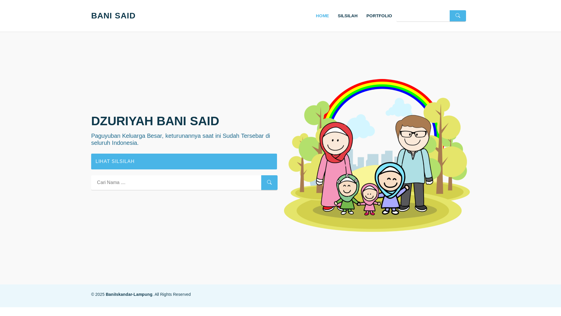 website screenshot of https://banisaid.my.id/