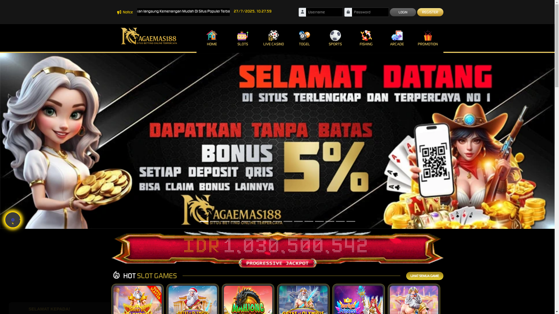 website screenshot of https://nagaemas188special.site/