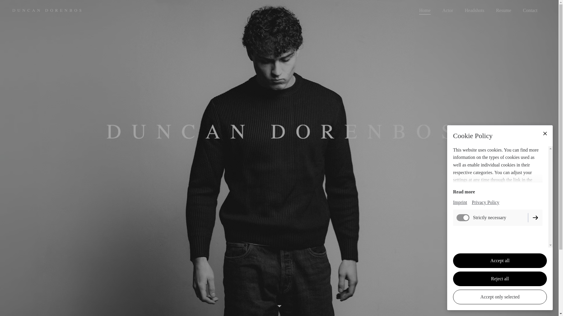 website screenshot of https://duncandorenbos.nl/