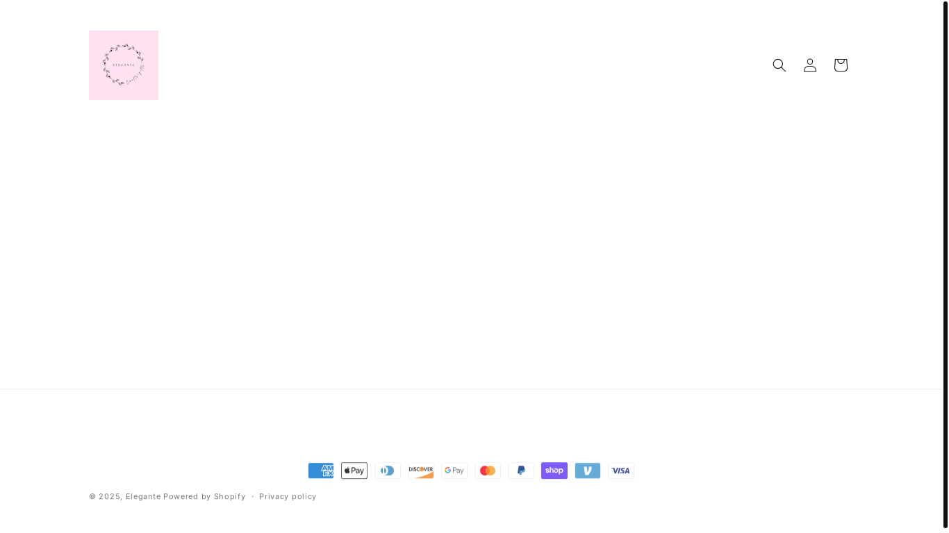 website screenshot of https://elegantebyleah.com/