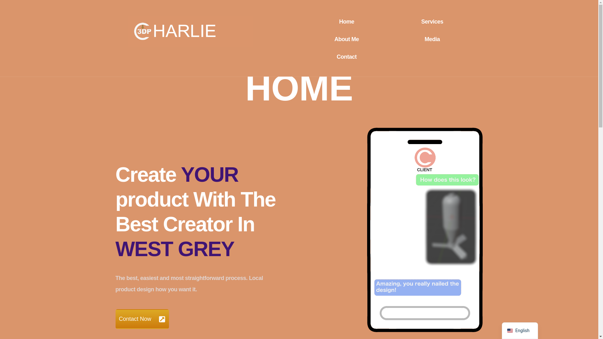 website screenshot of http://charlie3dp.com/