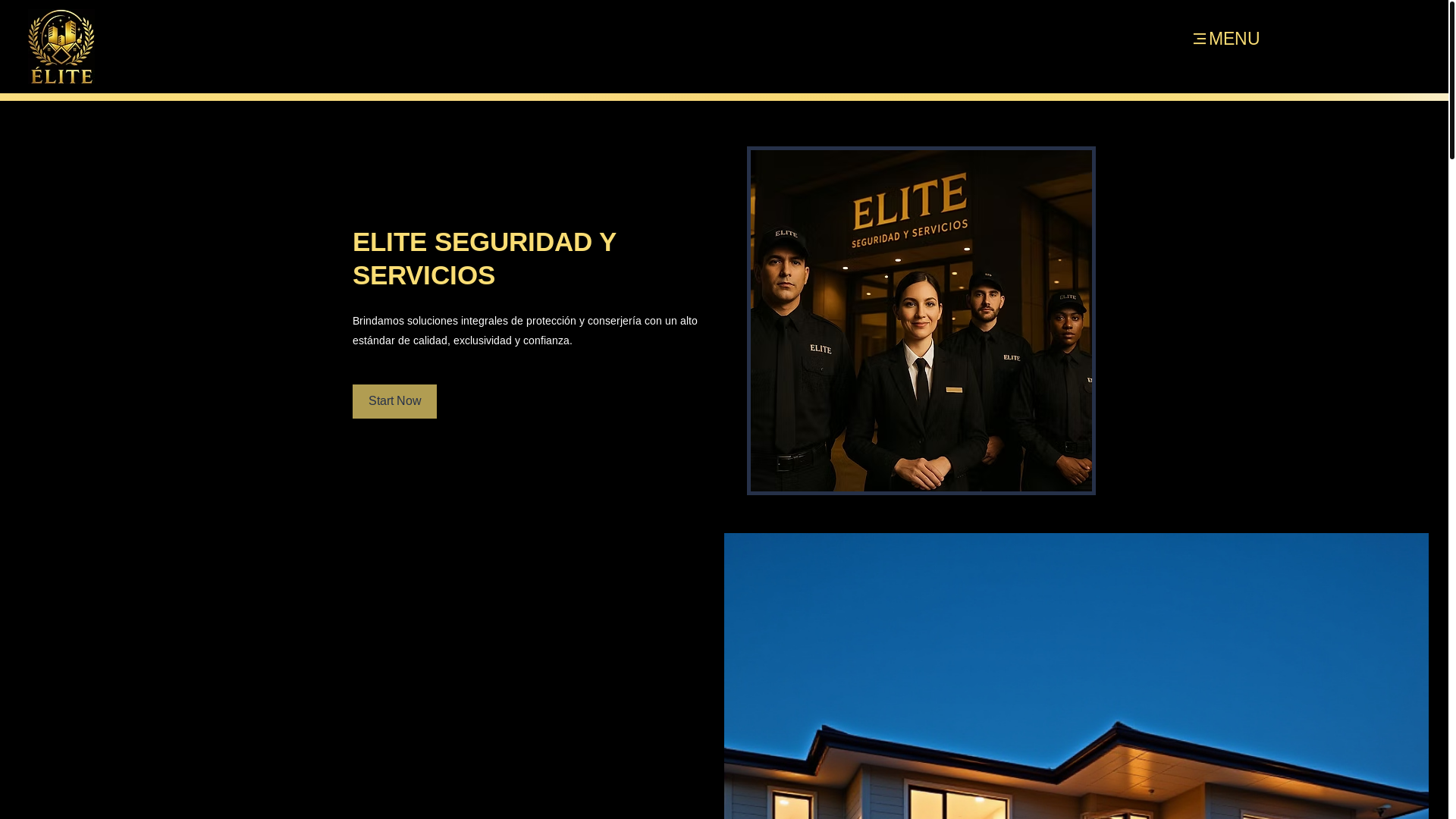 website screenshot of https://eliteseguridadyservicios.com/