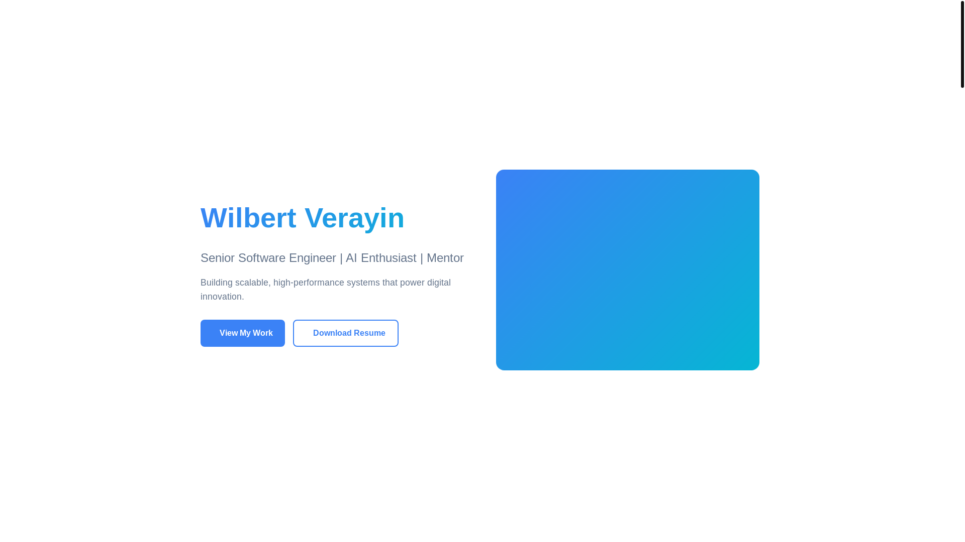website screenshot of https://wilbertverayin-portfolio.pages.dev/