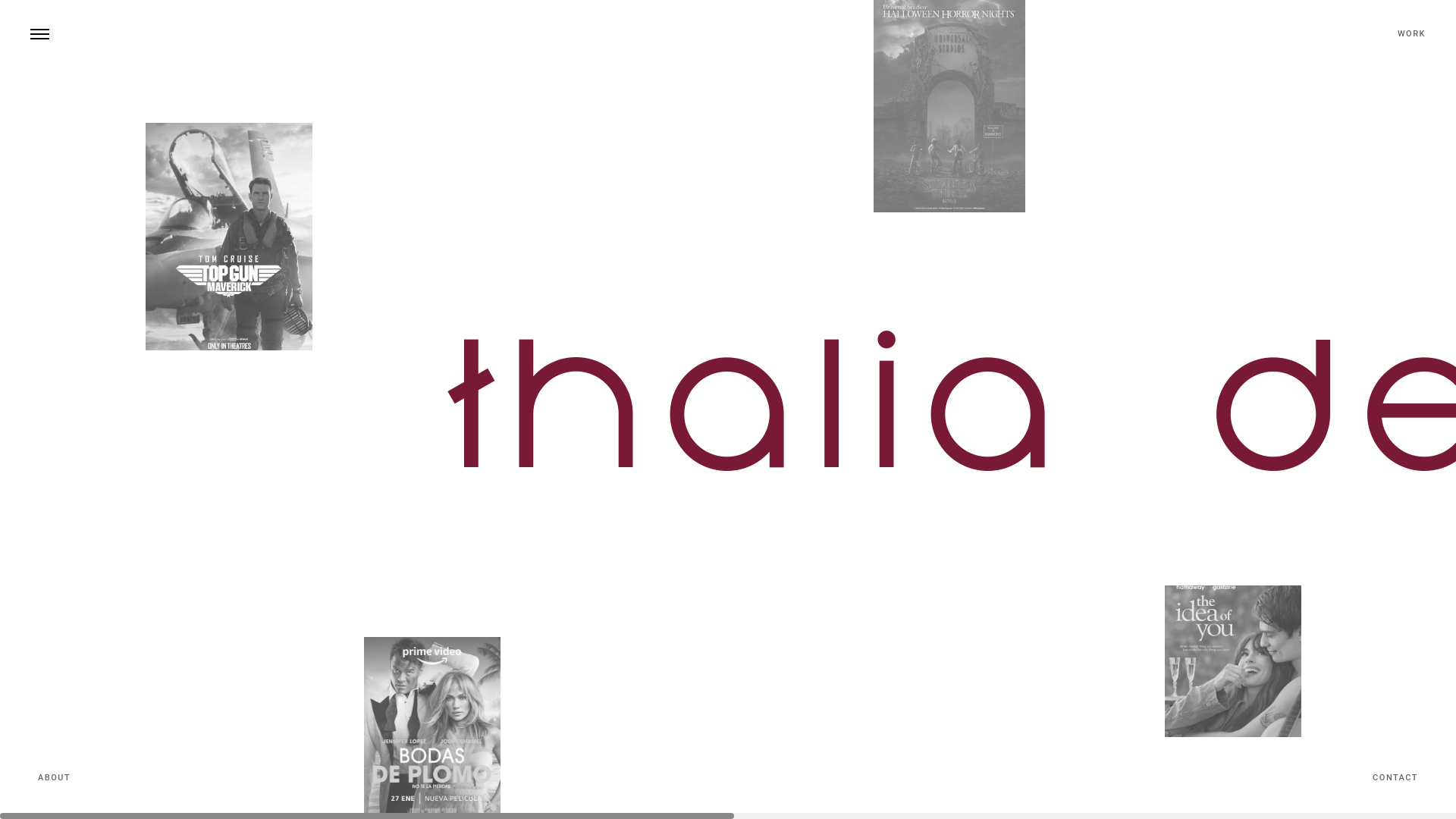 website screenshot of https://thalia-portfolio.pages.dev/
