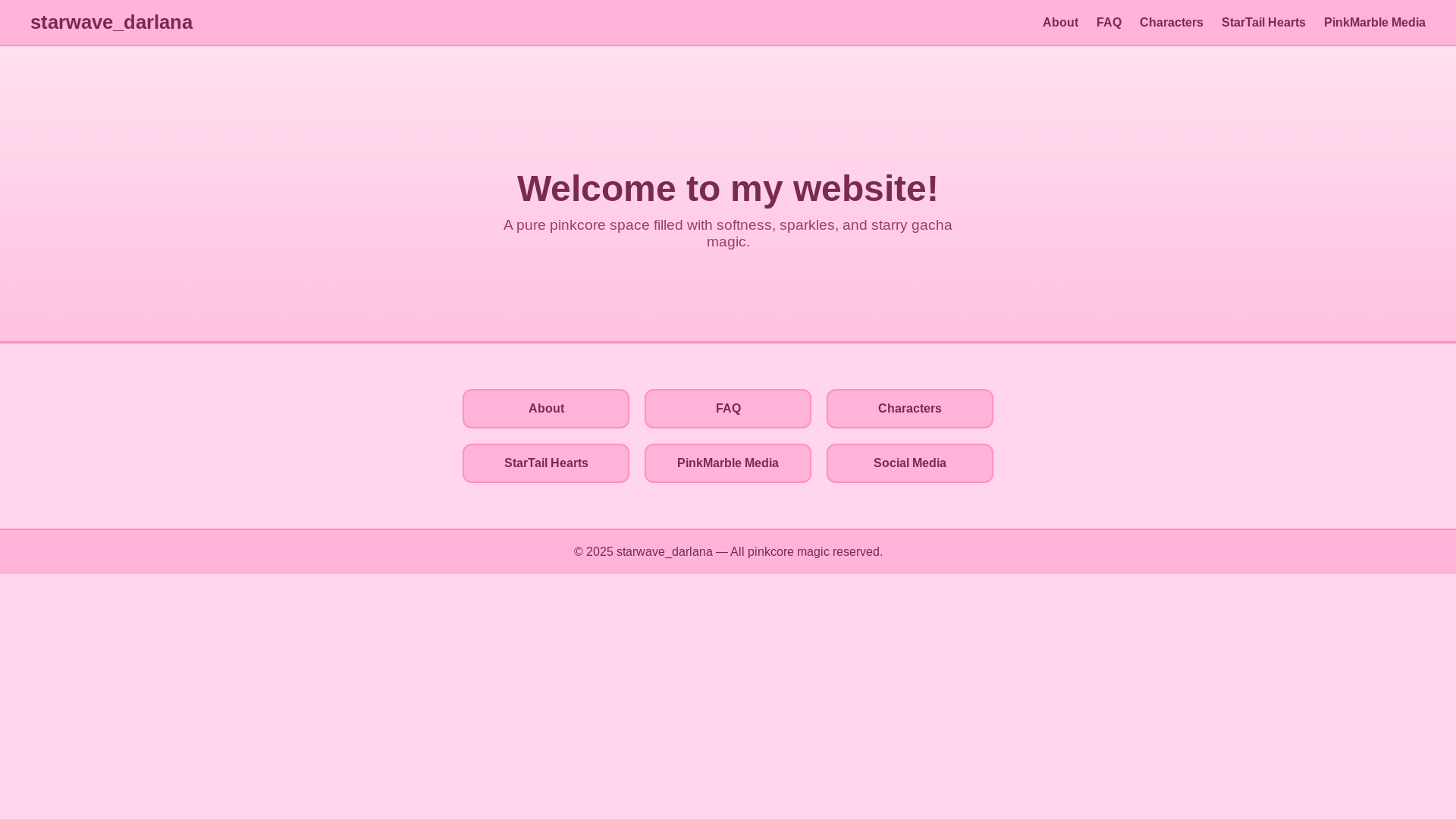 website screenshot of https://starwavedarlana.space/