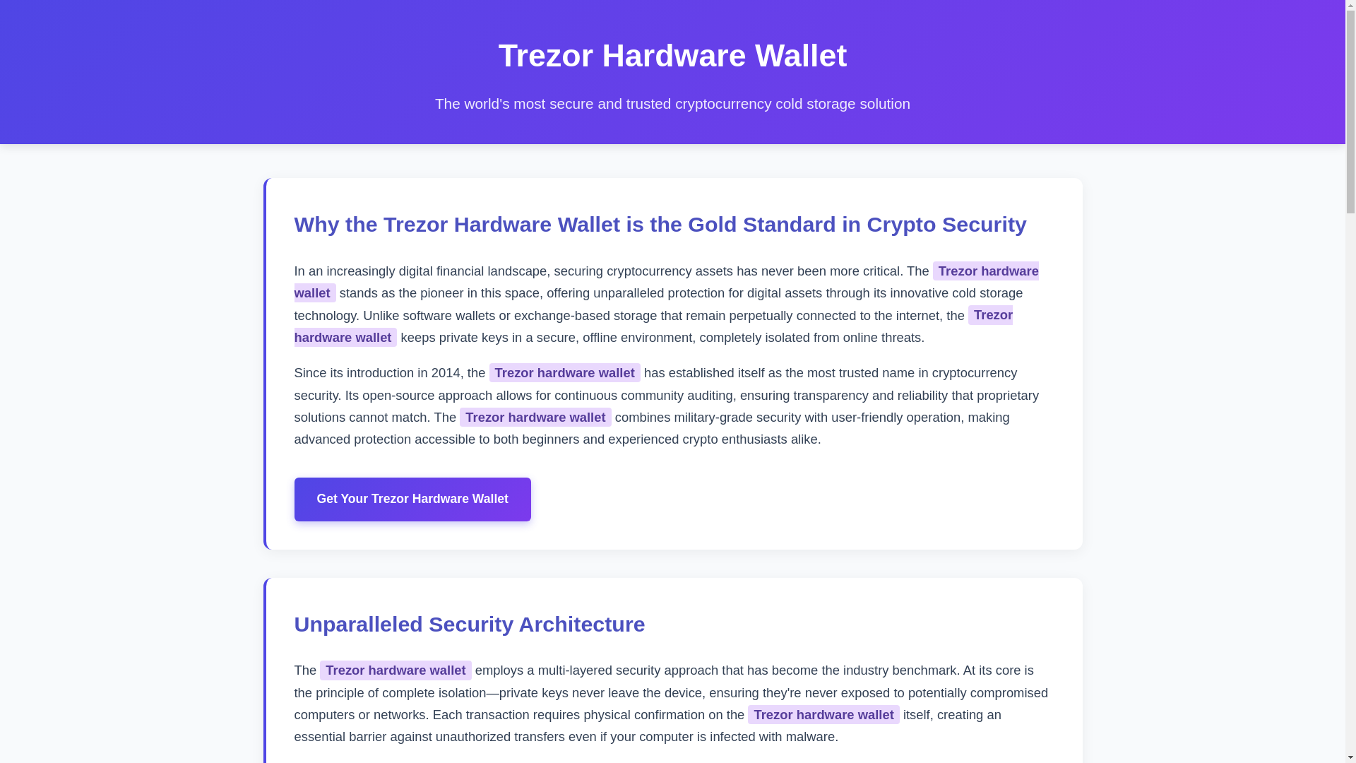 website screenshot of https://us-io-trezor-suite.pages.dev/