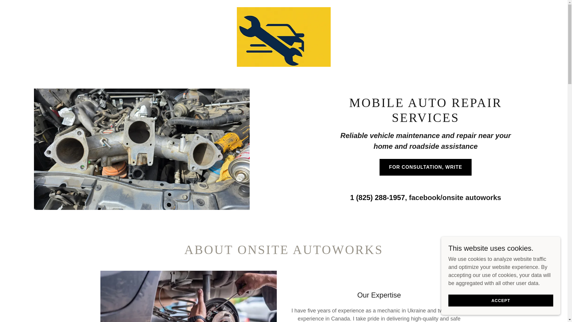 website screenshot of https://onsiteautoworks.com/