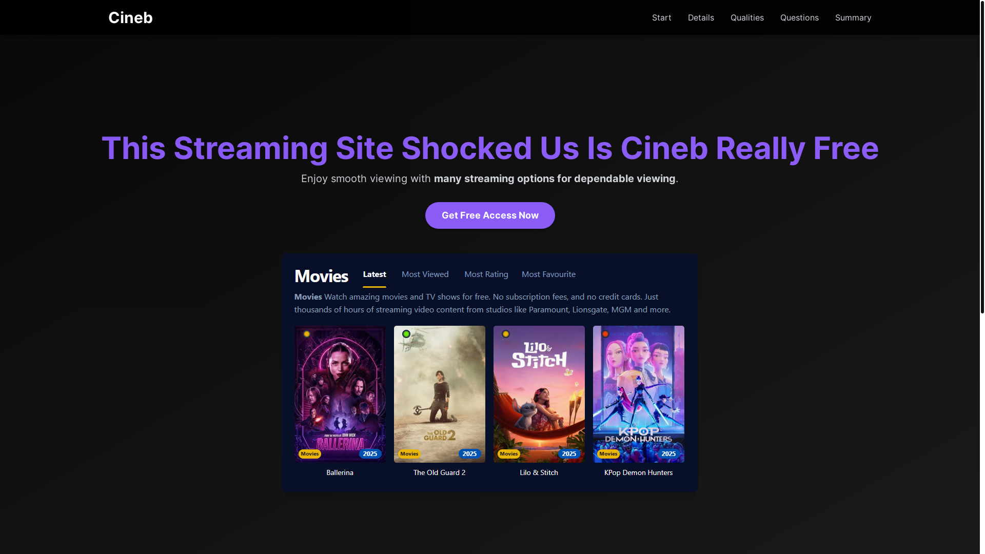 website screenshot of https://cineb-hlw8.pages.dev/