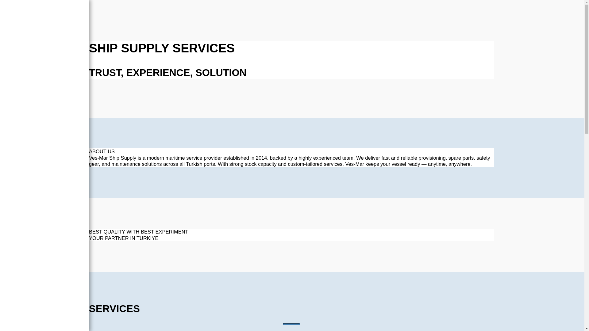 website screenshot of https://vesmarshipsupply.com/