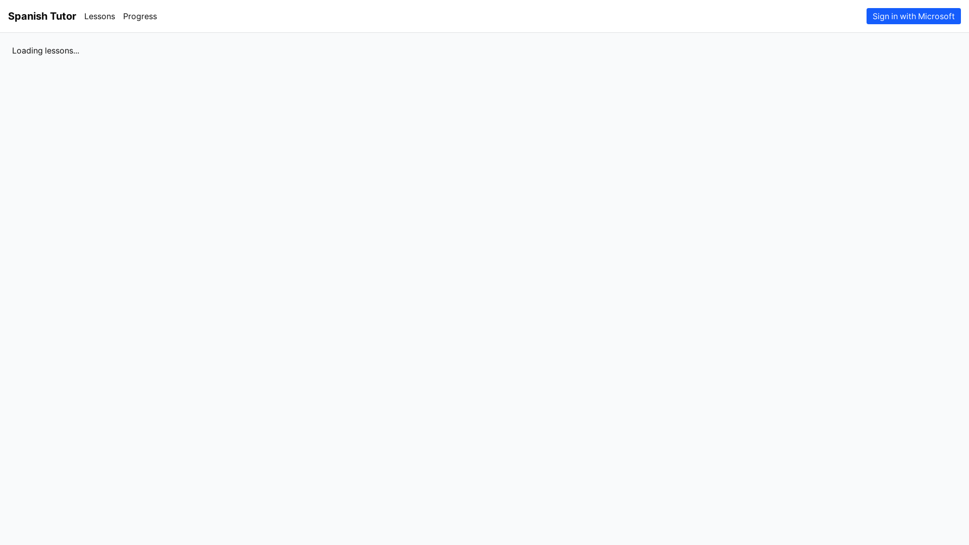 website screenshot of https://731e3567-spanish-tutor-create-frontend.pages.dev/