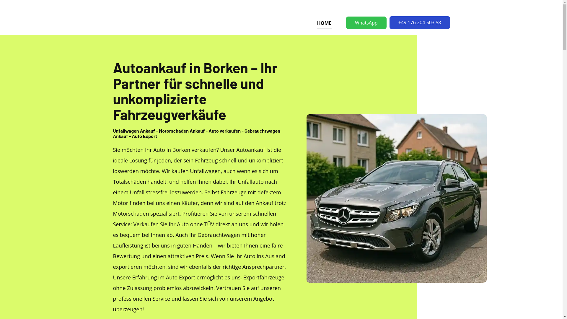 website screenshot of https://autoankauf-borken-export.de/