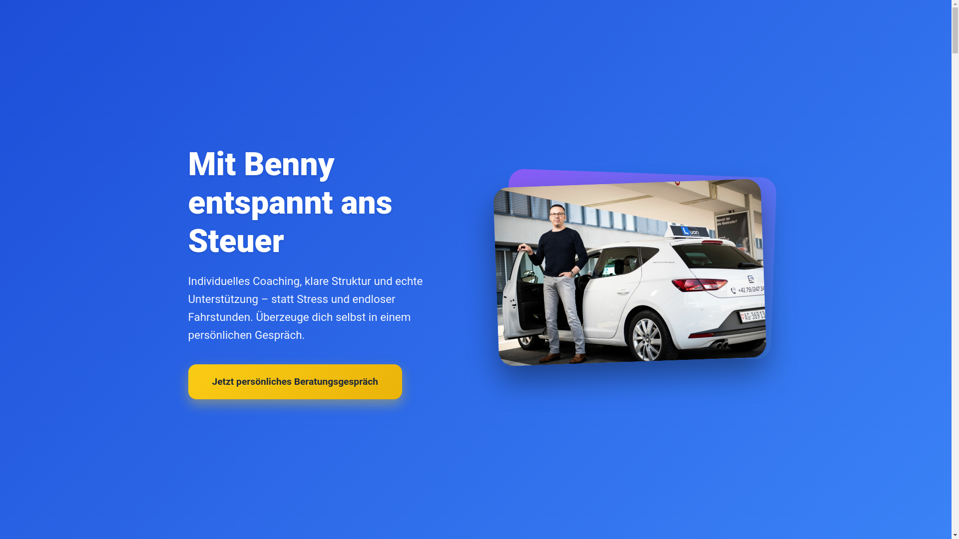 website screenshot of https://luan-fahrschule.ch/